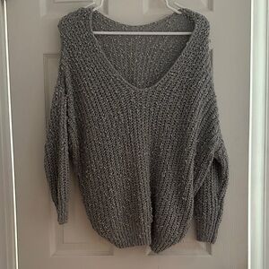 Cozy Gray Knit Sweater